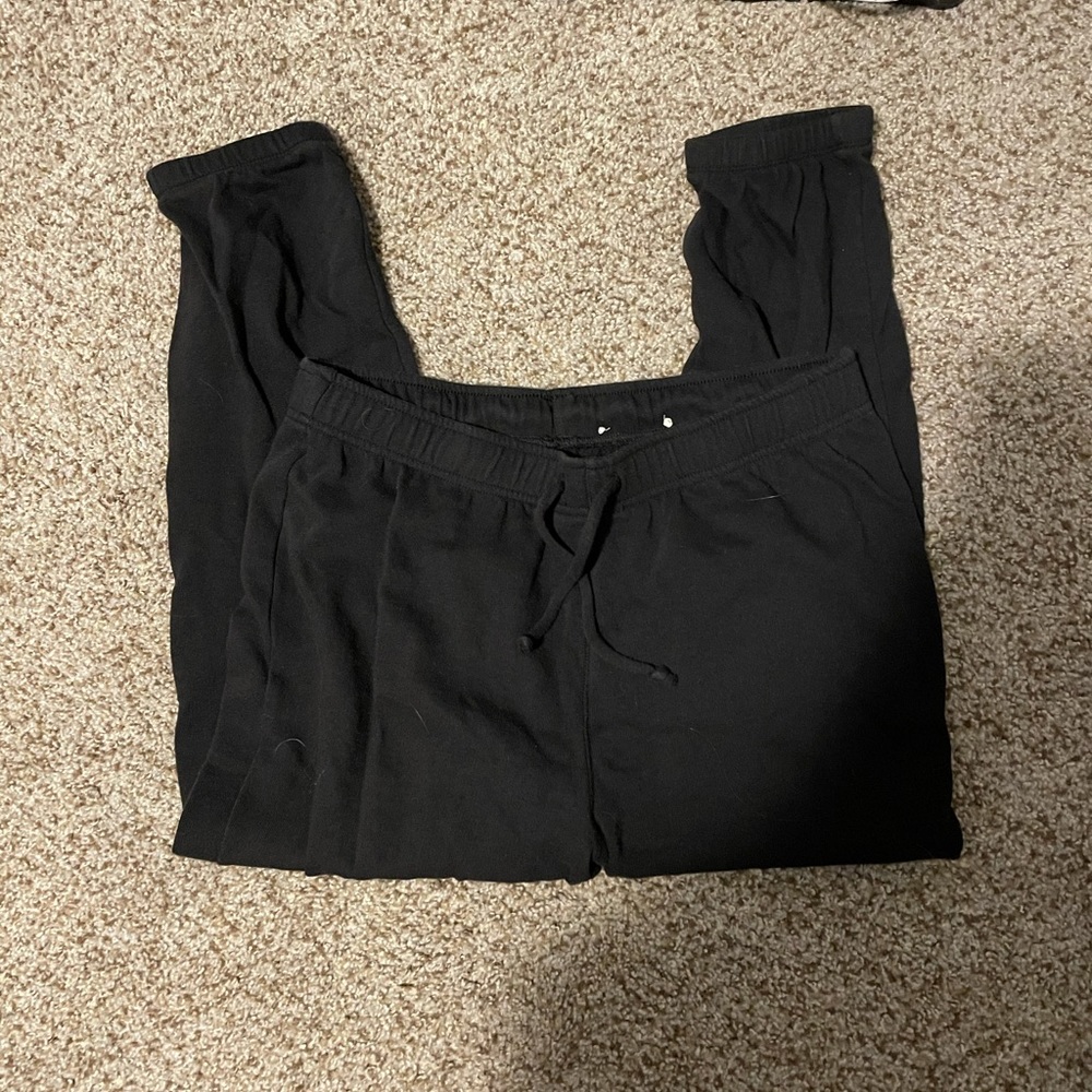 black joggers